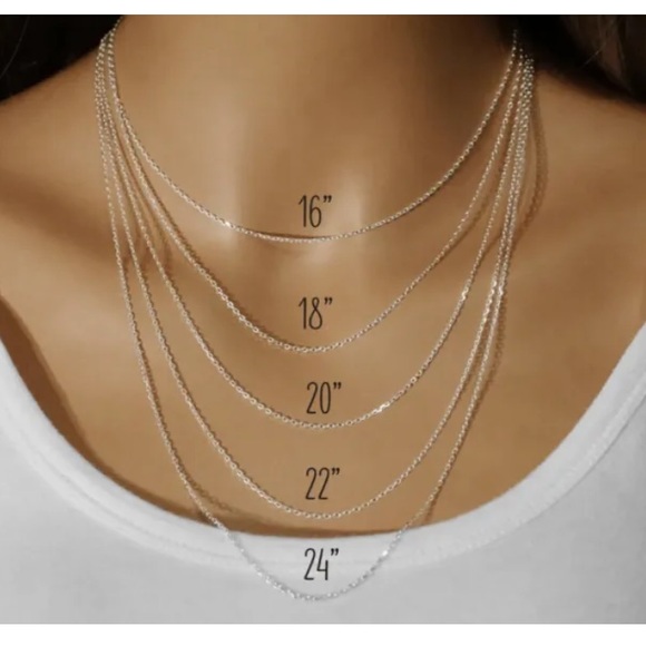 Olivia and Jackson Sterling Silver Pave Cz Initial Necklace- S - Picture 7 of 7